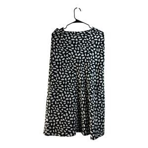 Aakaa Anthropologie Black & White Boho Maxi Slip Skirt Size Small large 10 12